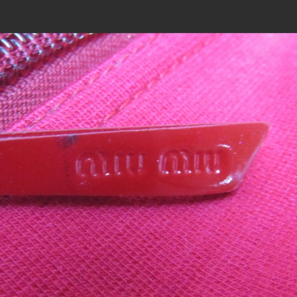 Miu Miu By Prada Authentic Red Barrel Handbag - image 5